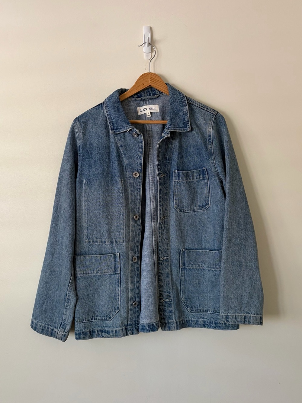 Alex Mill Work Chore Vintage Blue Wash Denim Jacket